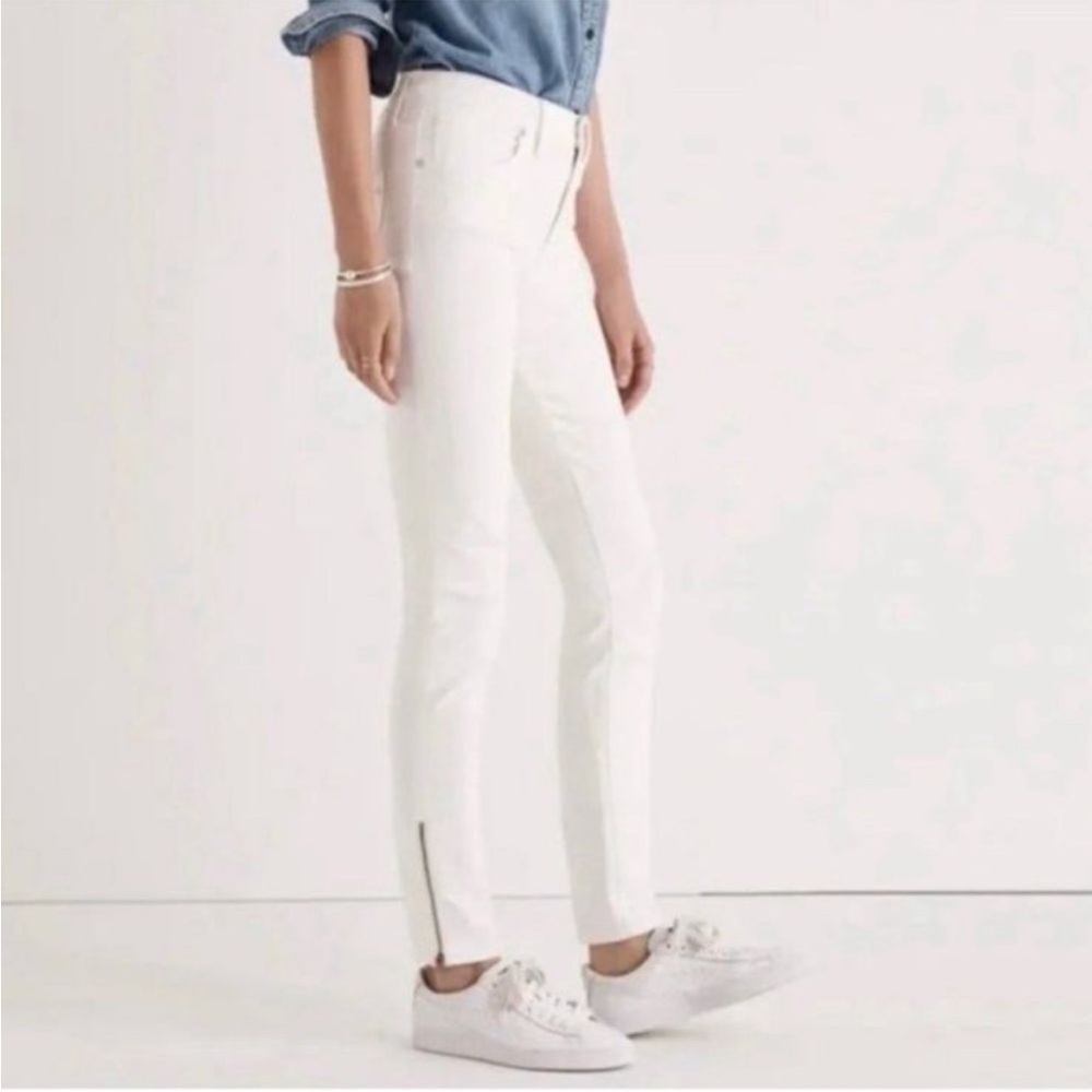 Madewell Sezane Stretch Zipper Ankle Jeans size 32 NWOT
